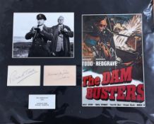 The Dam Busters movie 20x16 overall mounted signature display includes Richard Todd and Michael