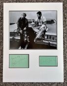 David Soul and Paul Michael Glaser 15x12 approx Starsky and Hutch mounted signature piece includes