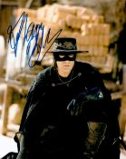 Antonio Banderas signed 10x8 Zorro colour photo. José Antonio Domínguez Bandera, born 10 August