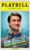 Daniel Radcliffe signed How to Succeed in Business without Really Trying Hirschfeld Theatre
