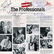 Lewis Collins, Martin Shaw, Gordon Jackson and Laurie Johnson signed The Professionals album