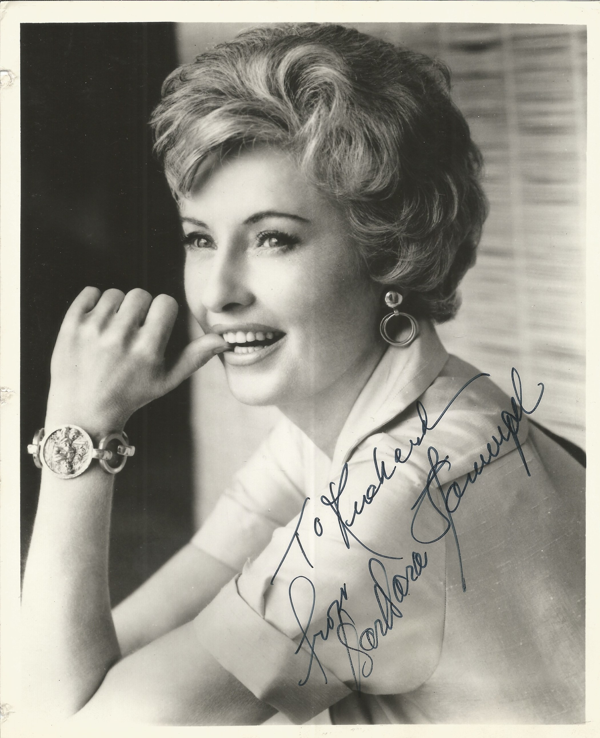 Barbara Stanwyck signed 10x8 inch black and white photo dedicated. Barbara Stanwyck, born Ruby