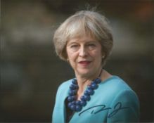 Theresa May signed 10x8 inch colour photo. Theresa Mary, Lady May born 1 October 1956, is a