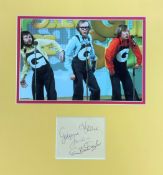 The Goodies Comedy Act 15x17 Mounted Album Page Signed By Bill Oddie, Graeme Gardner And Tim