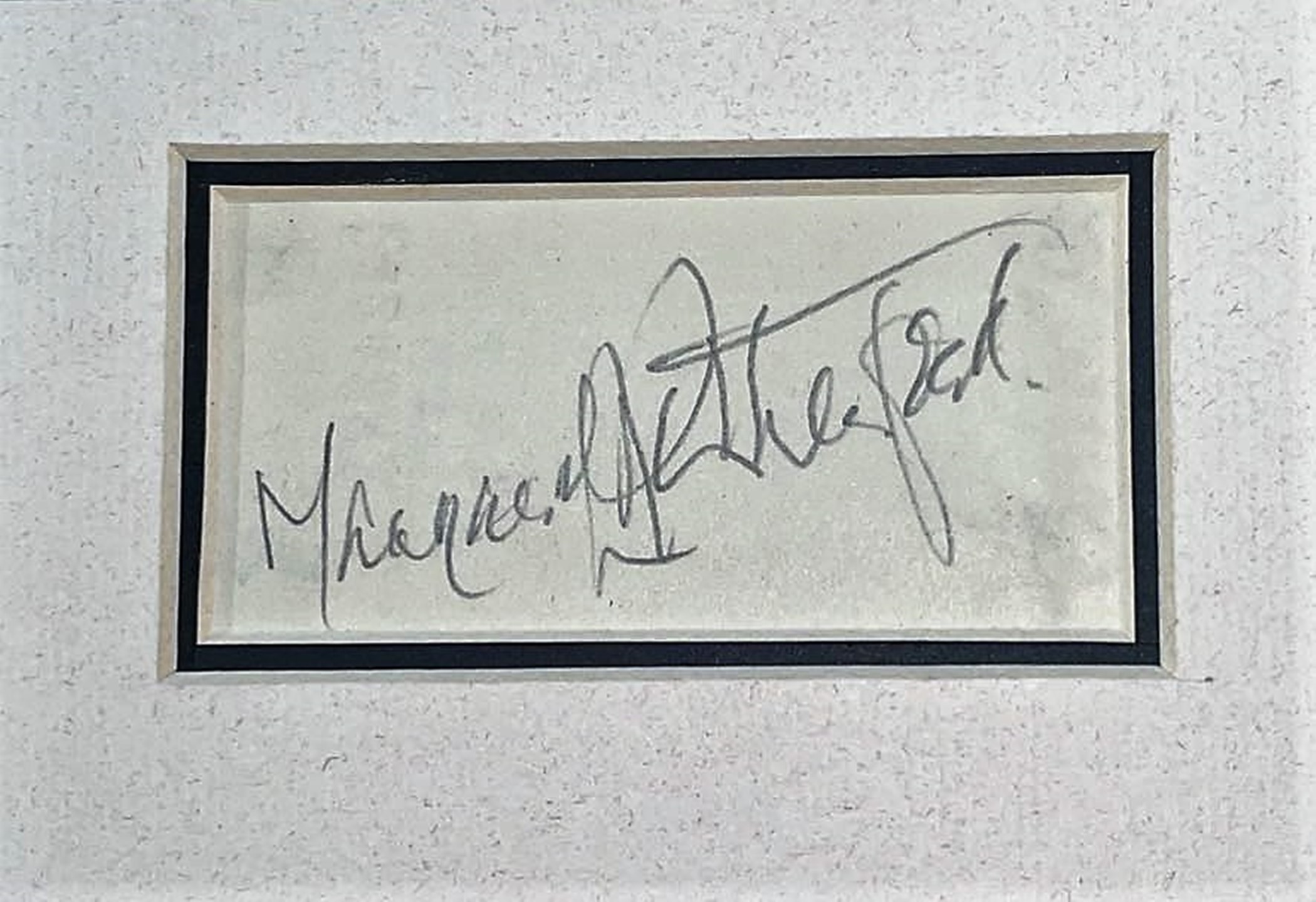 Margaret Rutherford 16x12 overall mounted signature piece includes signed album page and a superb - Image 2 of 2