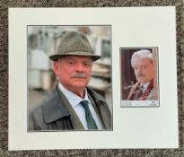 David Jason 14x12 approx Touch of Frost mounted signature piece includes signed promo photo and a