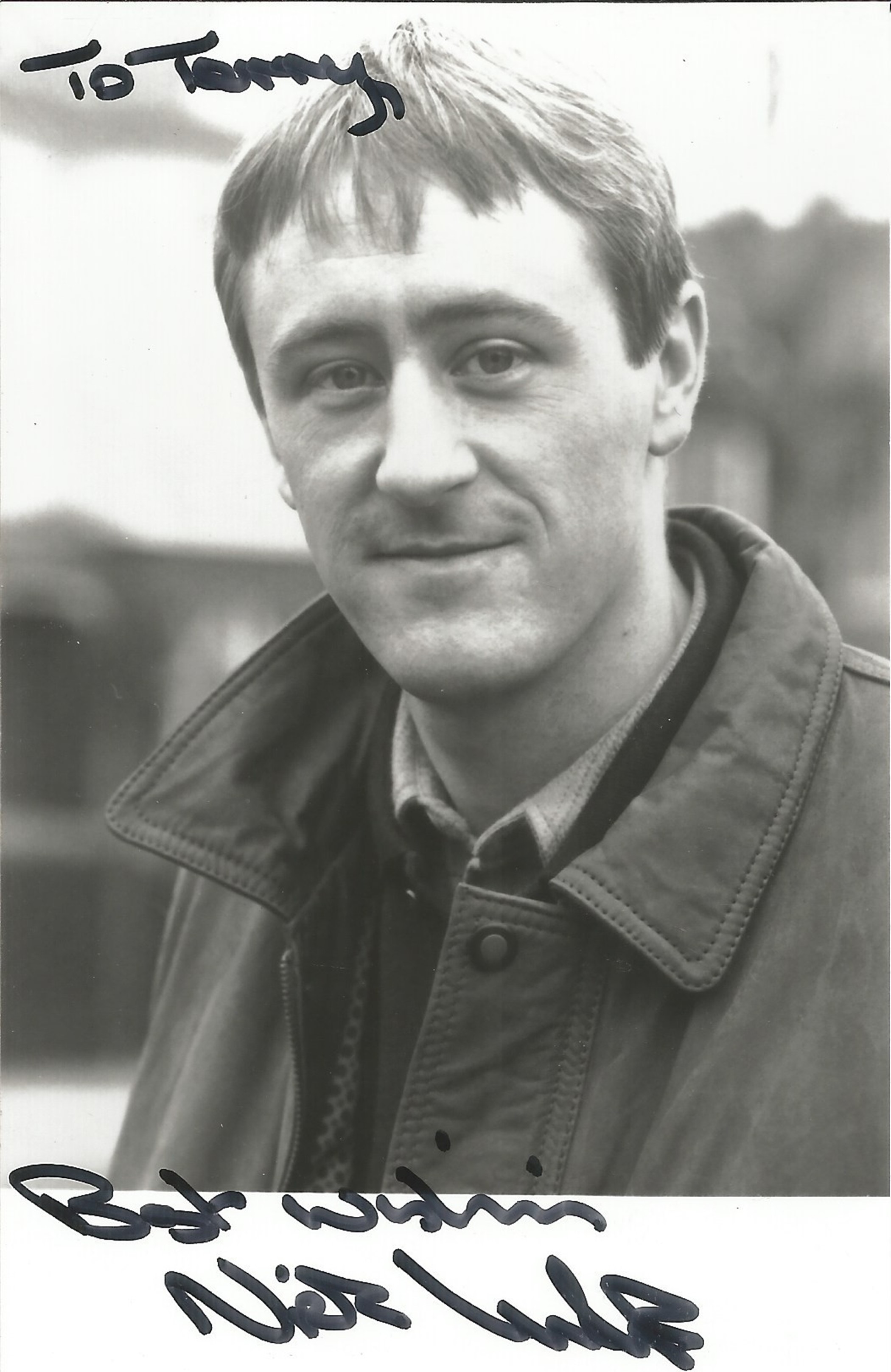 Nicholas Lyndhurst signed 6x4 black and white photo. Nicholas Simon Lyndhurst, born 20 April 1961,