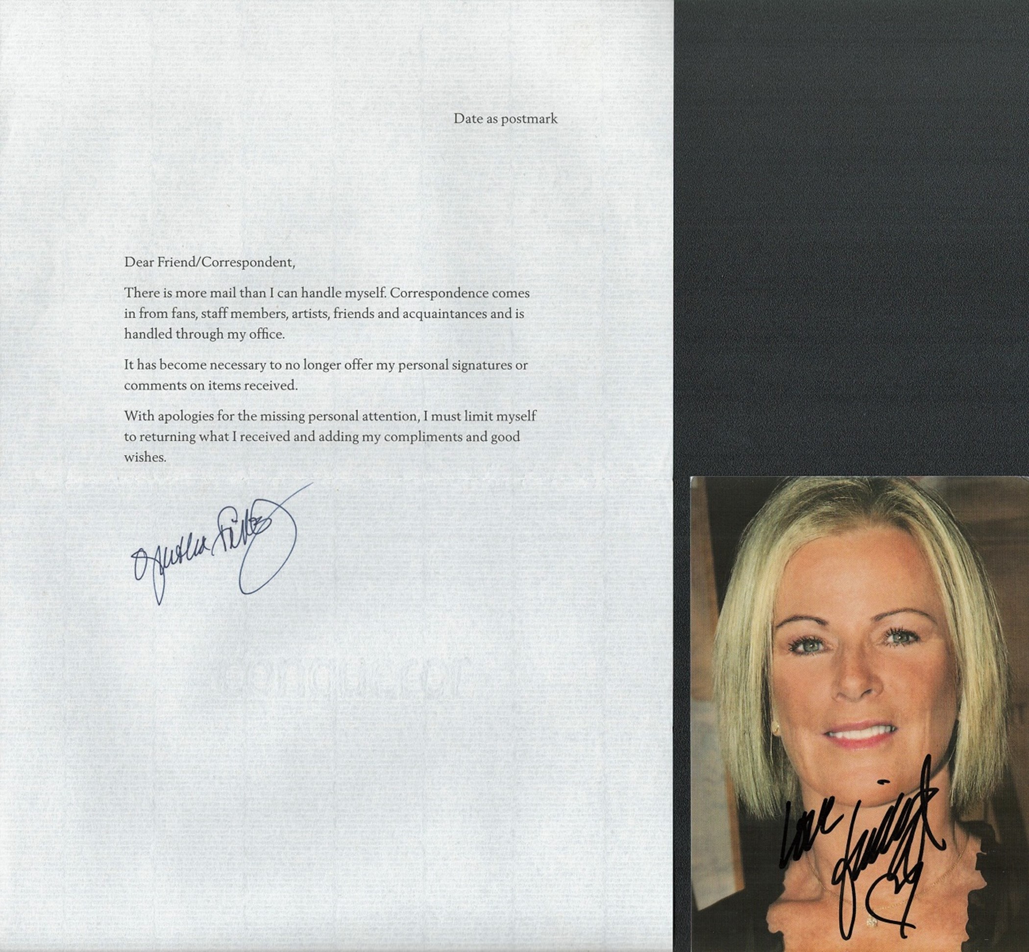 Abba collection includes Anni-Frid Lyngstad signed 6x4 colour photo two 8x6 Benny Anderson signed - Image 2 of 2