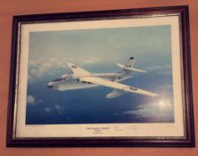 Brian Trubshaw signed 18x13 mounted and framed colour print titled The Forgotten V Bomber by the