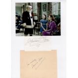 Edmund Gwenn and Maureen O'Hara 12x8 Miracle on 34th Street signature piece includes two signed