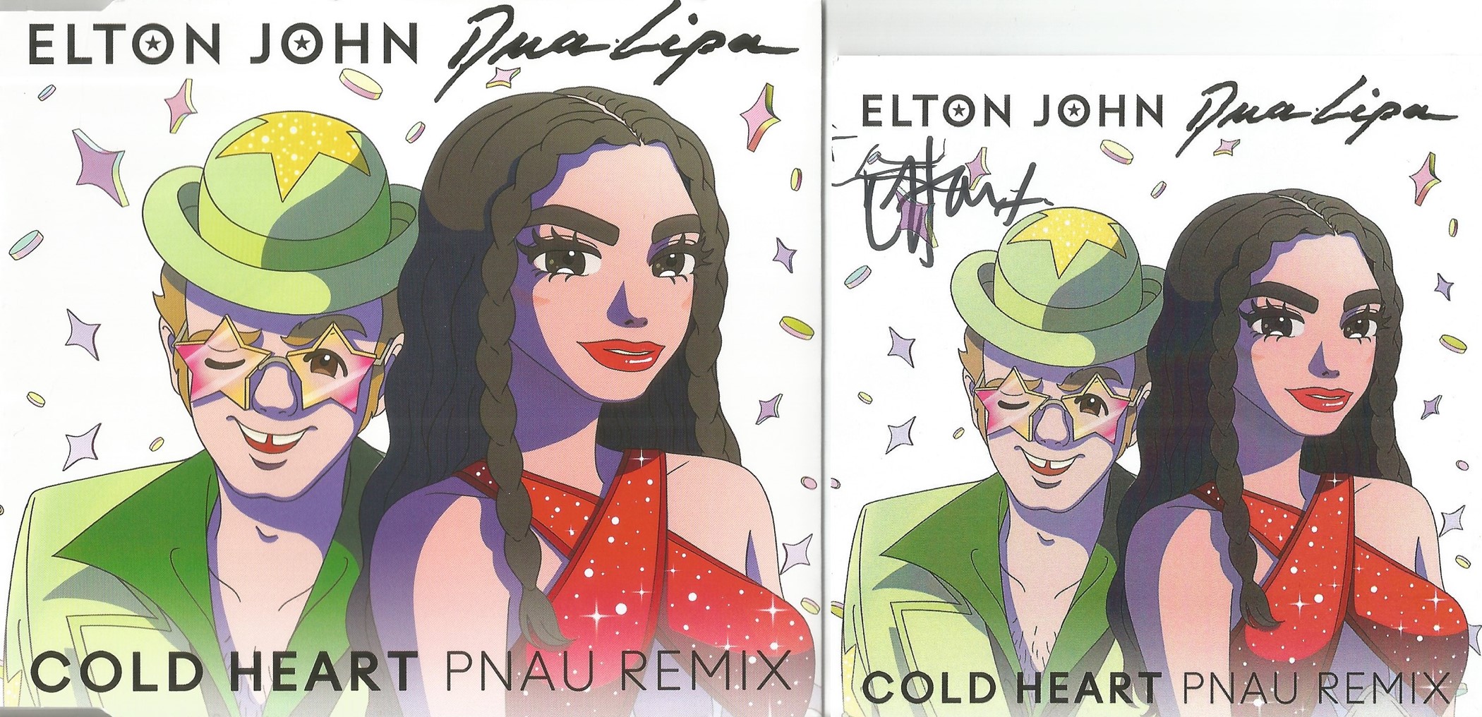 Elton John signed Cold Heart Pnau Remix CD sleeve disc included. Sir Elton Hercules John CH CBE,