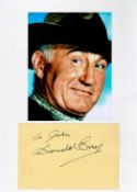 Donald Crisp 12x8 signature piece includes signed album page and colour photo fixed to A4 sheet.