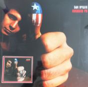 Don McLean 18x18 overall mounted signature display includes signed American Pie CD sleeve and superb
