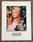Elizabeth Montgomery 16x12 approx mounted signature piece includes signed album page and a beautiful