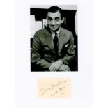 Irving Berlin 12x8 signature piece includes signed album page and a vintage black and white