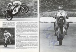 Barry Sheene signed Motor Cycle News Annual 1975 hardback book signature on inside page dedicated.