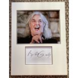 Billy Connolly 16x12 approx mounted signature includes signed album page and a superb colour photo