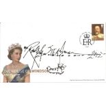 Ralph Steadman signed and illustrated The House of Windsor Kings and Queens FDC PM 2. 2. 2012. Ralph