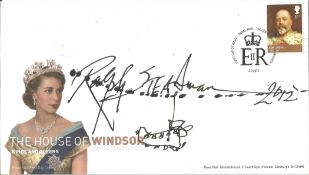 Ralph Steadman signed and illustrated The House of Windsor Kings and Queens FDC PM 2. 2. 2012. Ralph