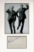 Morecambe and Wise 24x11 approx mounted signature piece includes signed album page and a superb