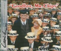 Goodbye Mr Chips multi signed CD sleeve signatures include Peter O'Toole, Petula Clarke, John