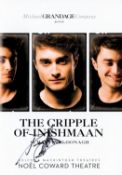 Daniel Radcliffe signed The Gripple of Inishmaan programme Noel Coward Theatre signature on the