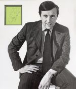 David Frost 17x15 mounted signature display includes signed album page and a superb black and