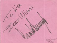 Donald Trump signed 6x4 album page dedicated. Donald John Trump, born June 14, 1946, is an