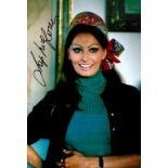 Sophia Loren signed 12x8 colour photo. Italian actress. She was named by the American Film Institute