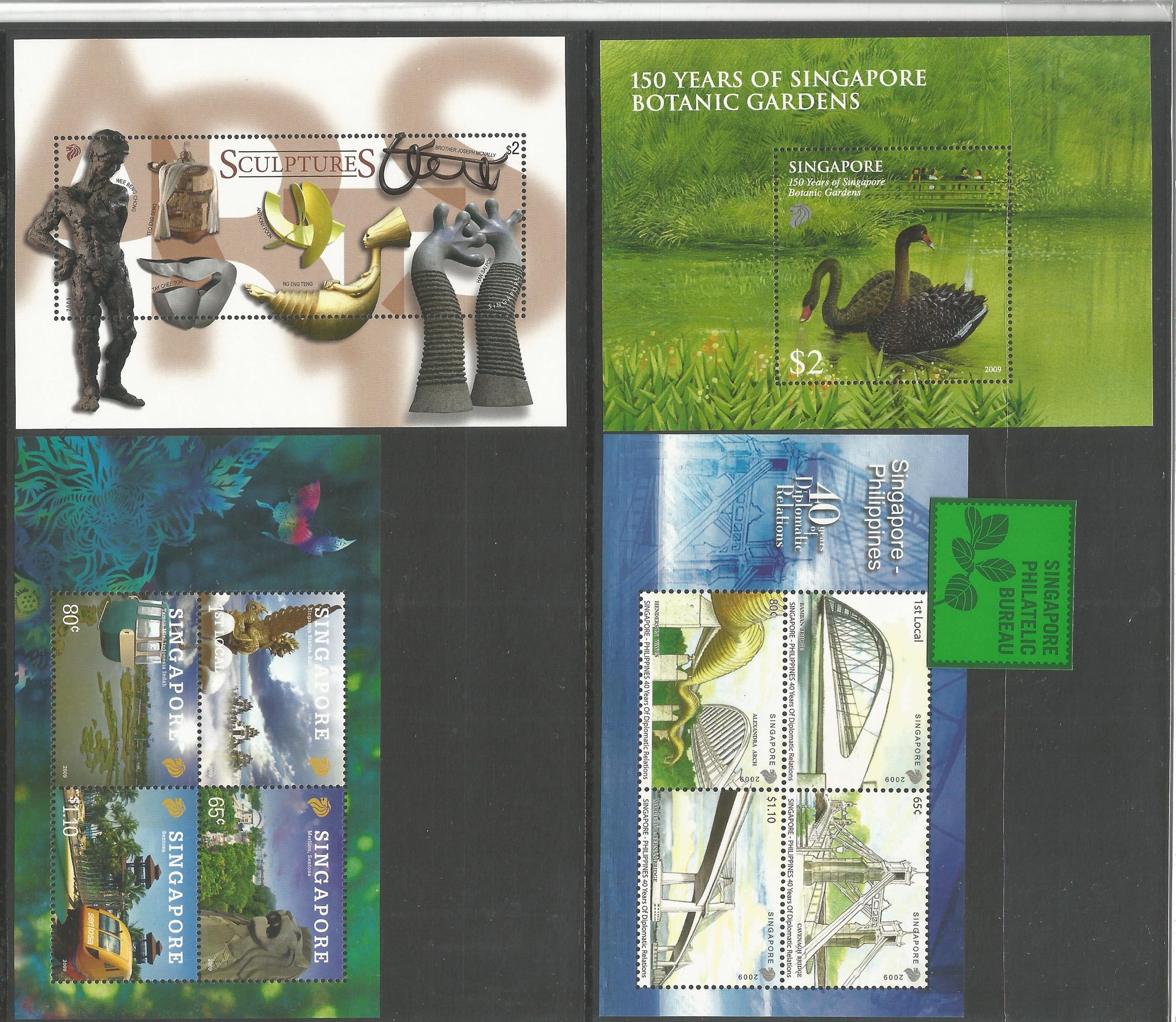 Singapore 2009 presentation book of stamps in slipcase. Unmounted mint stamps. Good condition. We - Image 2 of 2