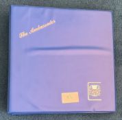 Ambassador cover album produced by Stuart. EMPTY. Comes with 40 sleeves. Blue in colour. Good