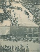 1910 - EVII funeral postcard collection. 2 included both franked. Good condition. We combine postage