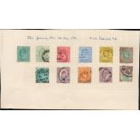 KEVII stamps on album page. GB. 11 included. Cat value £120. Good condition. We combine postage on