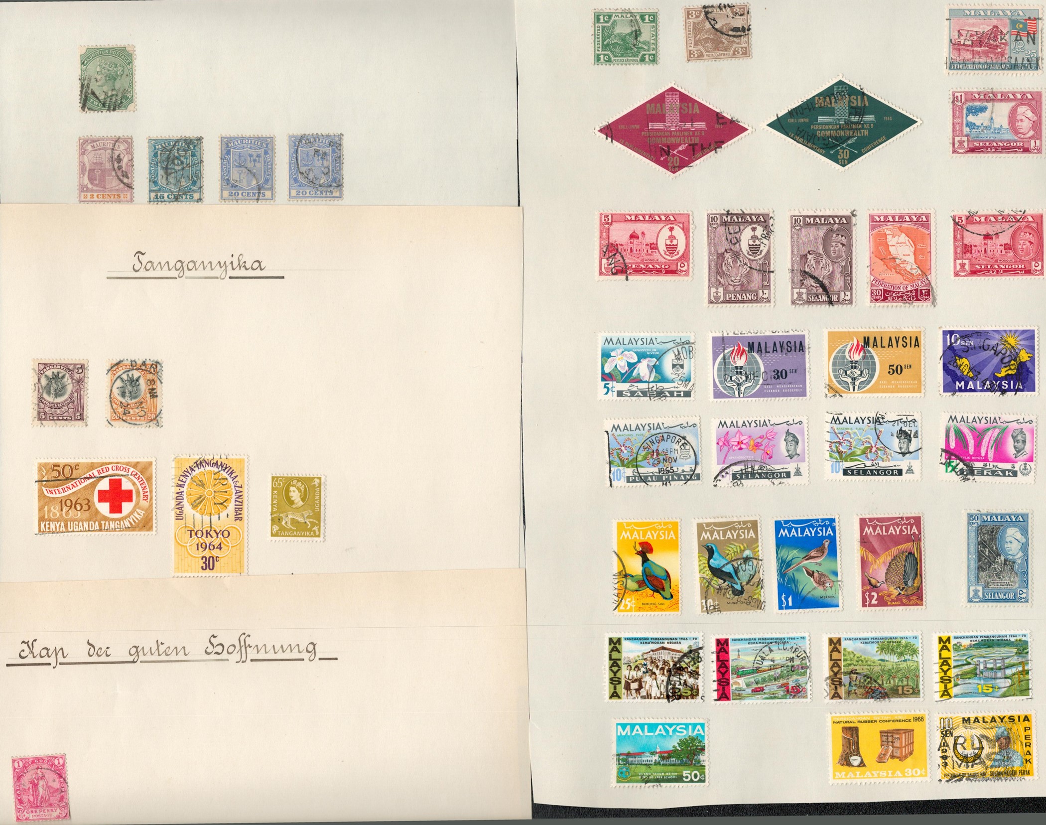 BCW stamp collection on 22 loose album pages. Includes Barbados, North Borneo, South Africa, - Image 2 of 5