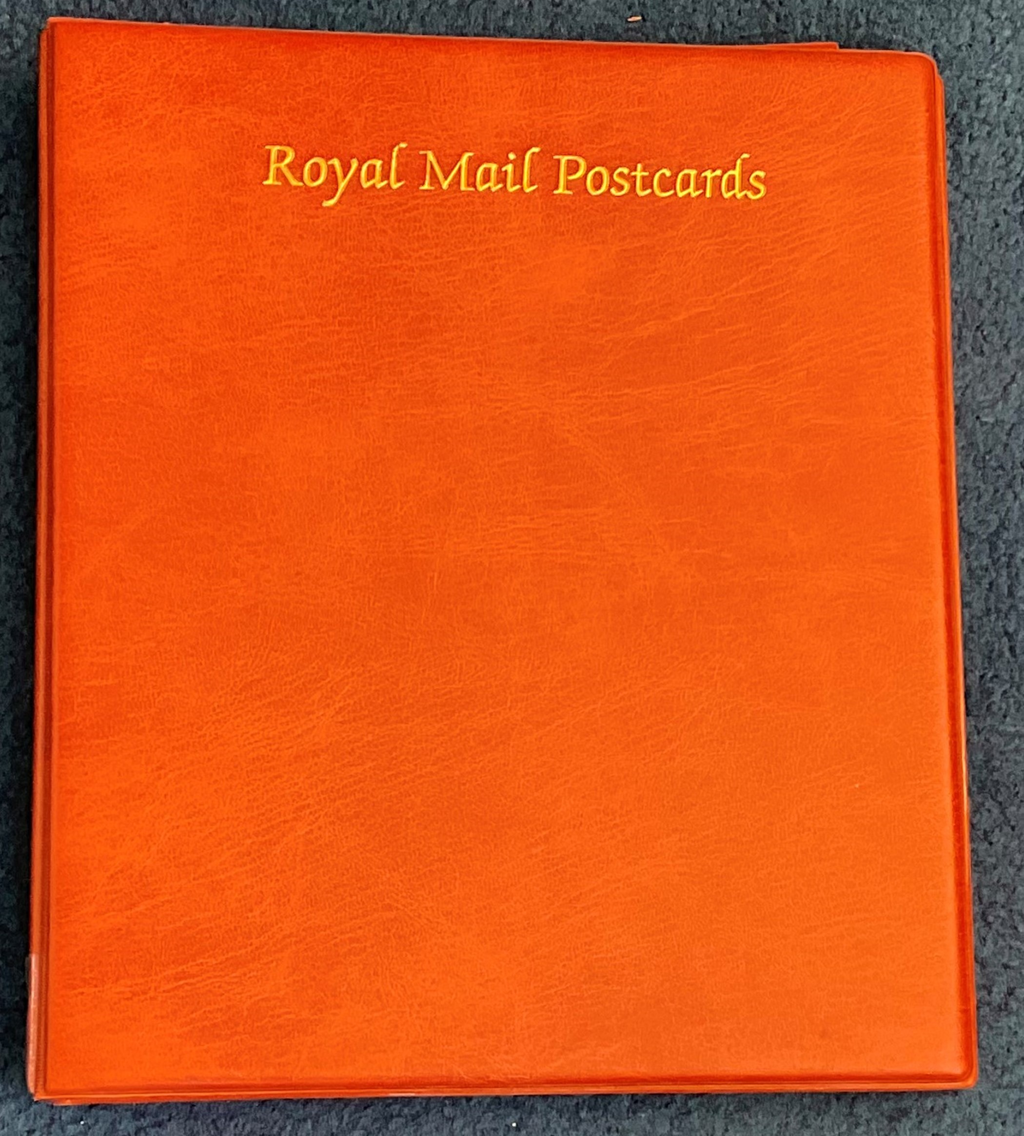Royal Mail postcards album. EMPTY. 22 sleeves included. Colour brown. Good condition. We combine