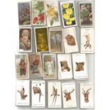 Cigarette card collection in tin. Some old may be hidden value. Good condition. We combine postage
