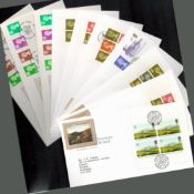 GB FDC collection. 12 in total. Includes high value definitives and regionals. National trust.