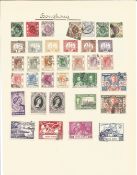 Hong Kong stamp collection over 3 loose album pages. High catalogue value. Good condition. We