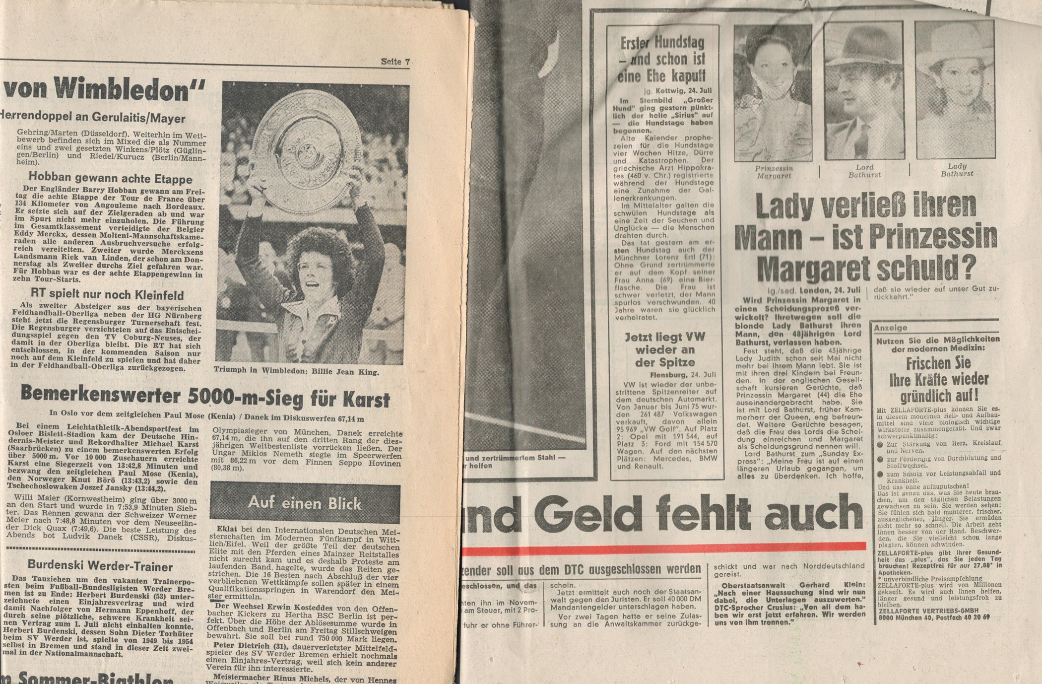 Assorted publications collection. Includes 3 German newspapers 1975/1976. Daily Express and - Image 4 of 5