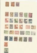 World stamp collection on over 25 loose album pages. Includes Dutch Indies, Belgian Congo,