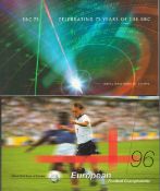 GB prestige booklet collection. 2 included. BBC75 and 1996 European Football championship. Good