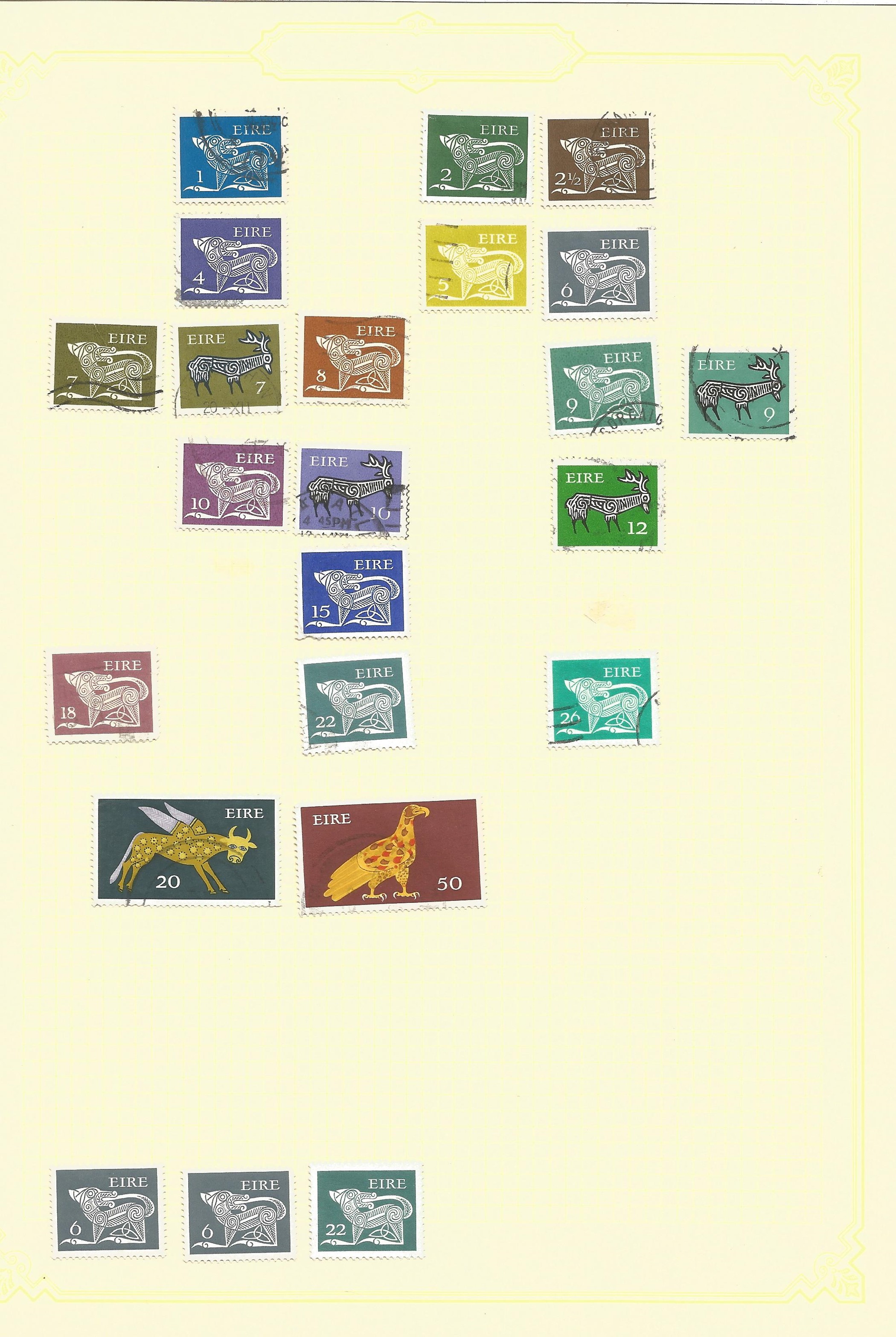 BCW stamp collection over 7 loose album pages. Including Tanzania, Tanganyika, Trinidad and