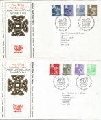 GB regionals FDC collection. Includes 9 Wales 1981/2005, 8 Scotland 1981/2005 and 9 Northern Ireland