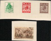 4 GB stamps on cut out album page. Includes SG450, 434, 435,436. Good condition. We combine