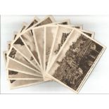 Sepia postcard collection. 18 in total of Rome around 1939. Printed by E Richter. Good condition. We