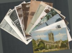 Postcard collection. Mainly illustrations of churches. 30+ cards. Good condition. We combine postage