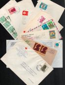 World cover collection from Red cross and red crescent societies. Handwritten and typed addresses.