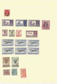 BCW stamp collection on 8 loose album pages includes India, Straits settlement and Sudan. Good