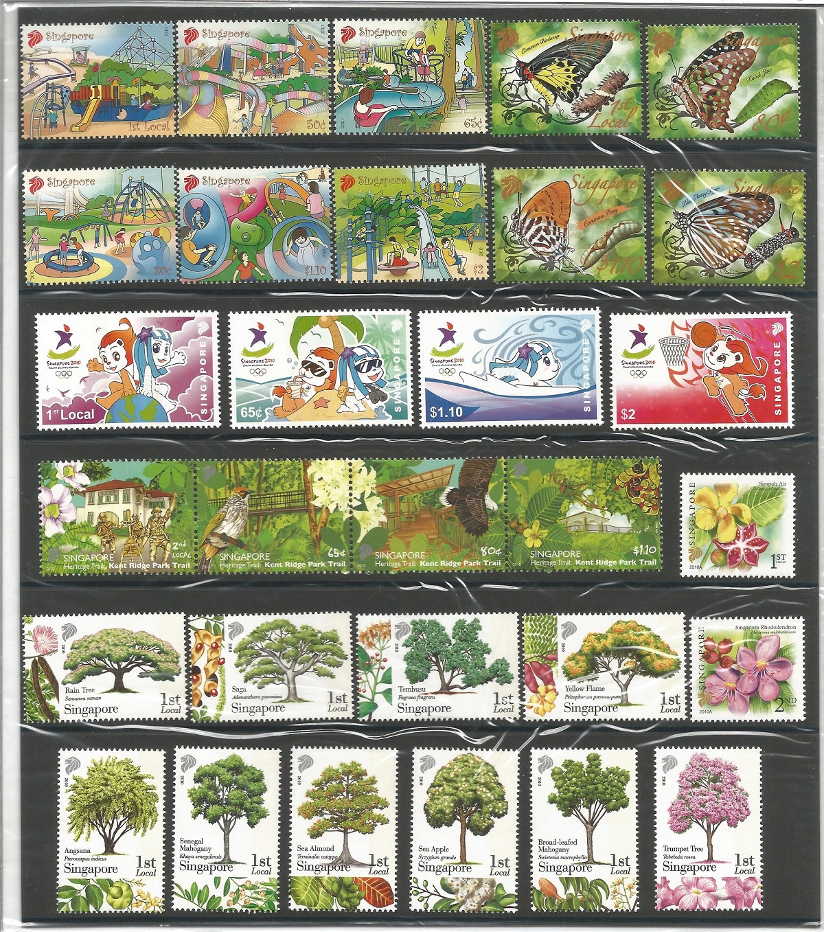 Singapore 2010 presentation book of stamps in slipcase. Unmounted mint stamps. Good condition. We - Image 2 of 2