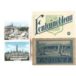 Postcard collection. Mainly in small booklet/folders. Includes Vienna, Brussels, Salzburg,